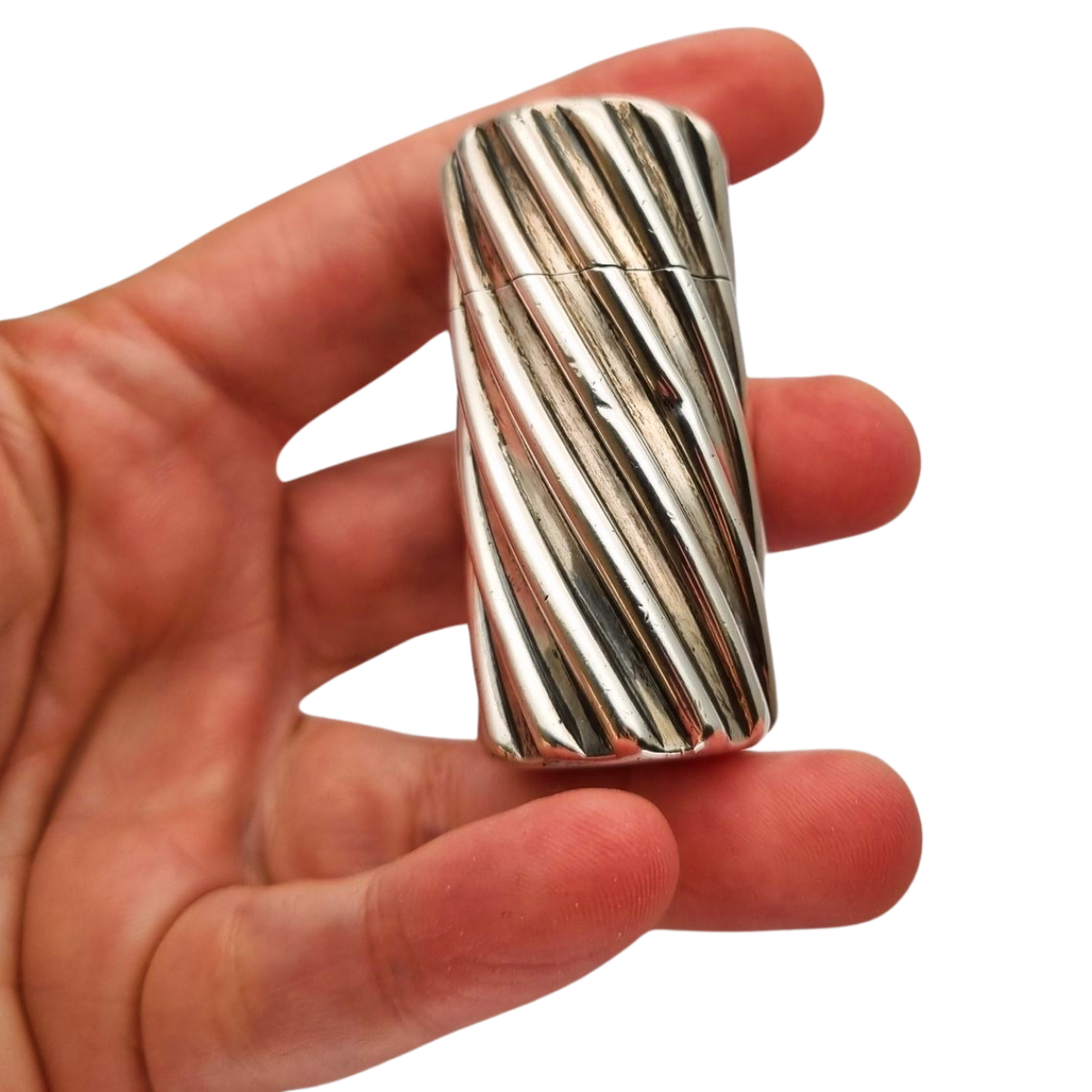 Victorian perfume bottle in silver by S.M Sampson Mordan London 1882, Tonnel Paris