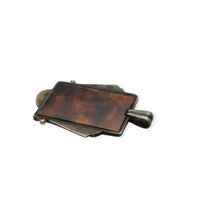 Art Deco silver pendant Virgin of Pilar, Spain circa 1930-40