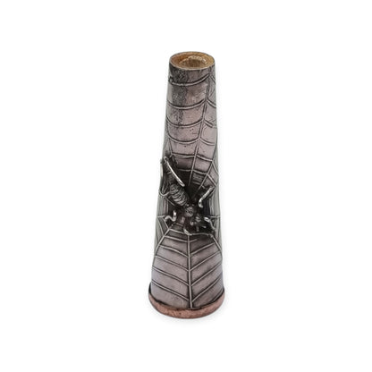 Boquilla antigua de plata Art Déco Vamp con araña y abeja, femme fatale 1920