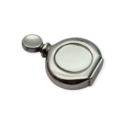 925 silver perfume bottle, classic elegant style, Italy, 1950s-60s