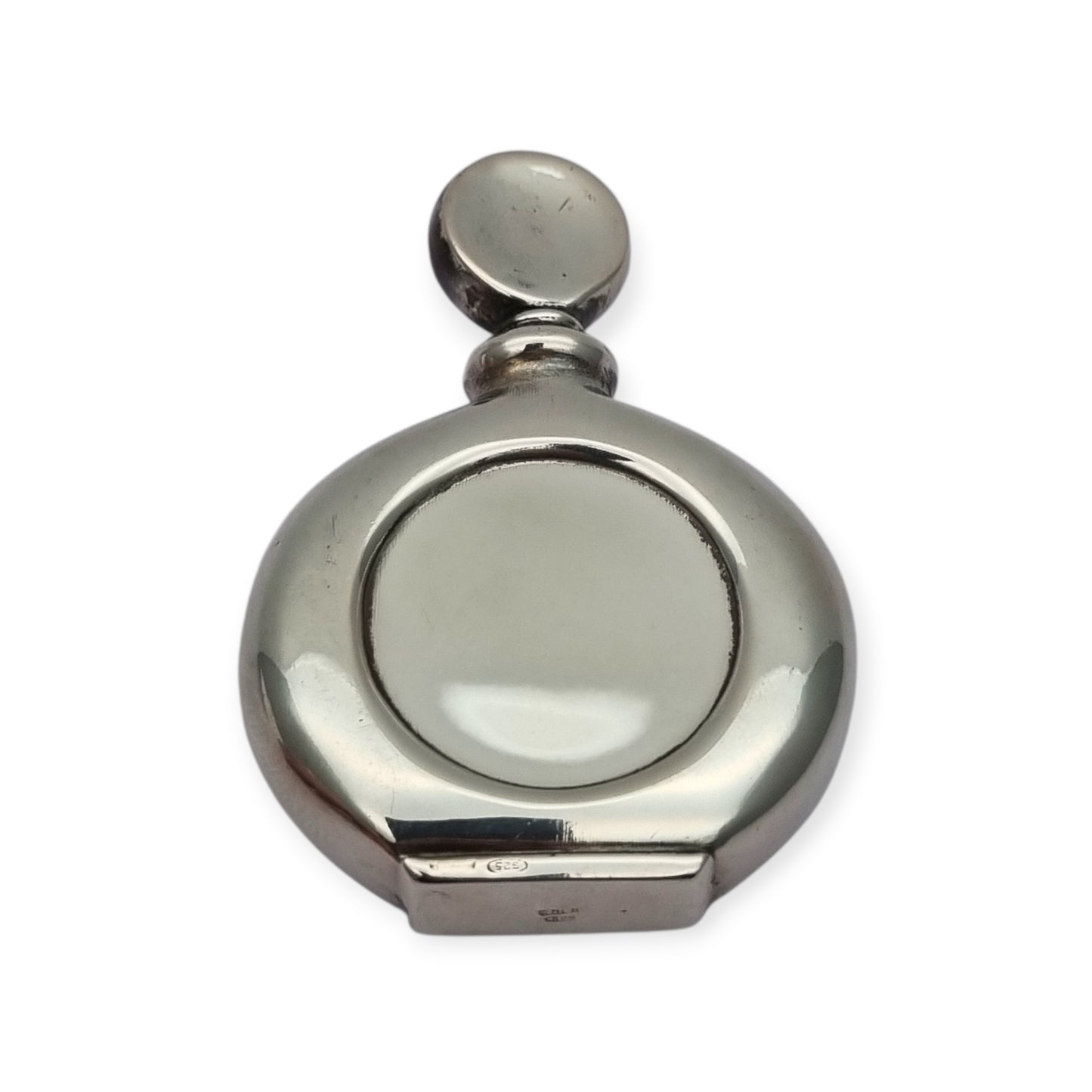 925 silver perfume bottle, classic elegant style, Italy, 1950s-60s