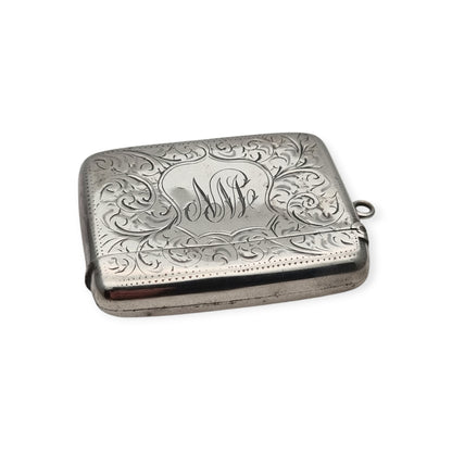 Antique Edwardian Silver Vesta Case Birmingham 1905, W.H William M Hayes