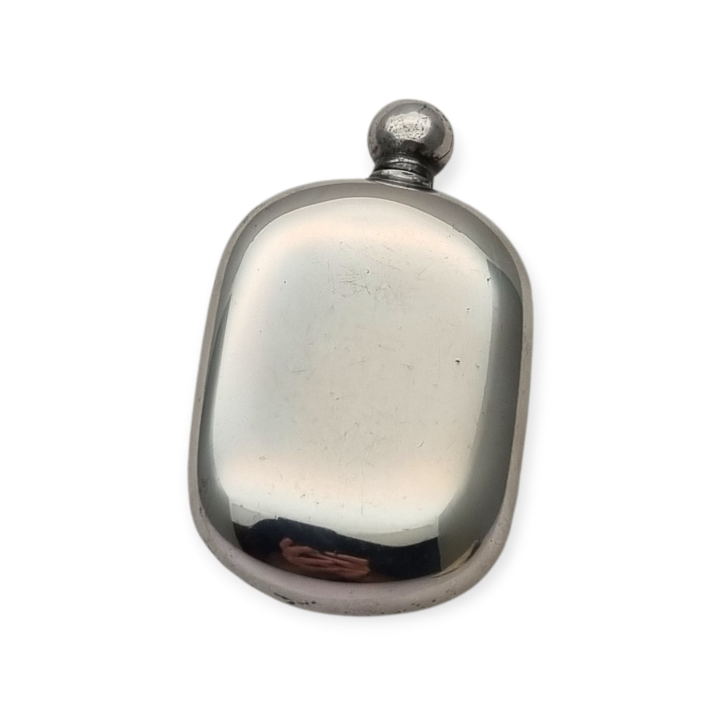 Perfumero vinatge italiano en plata 800 con tapón roscado, circa 1970