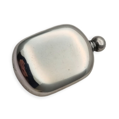 Perfumero vinatge italiano en plata 800 con tapón roscado, circa 1970