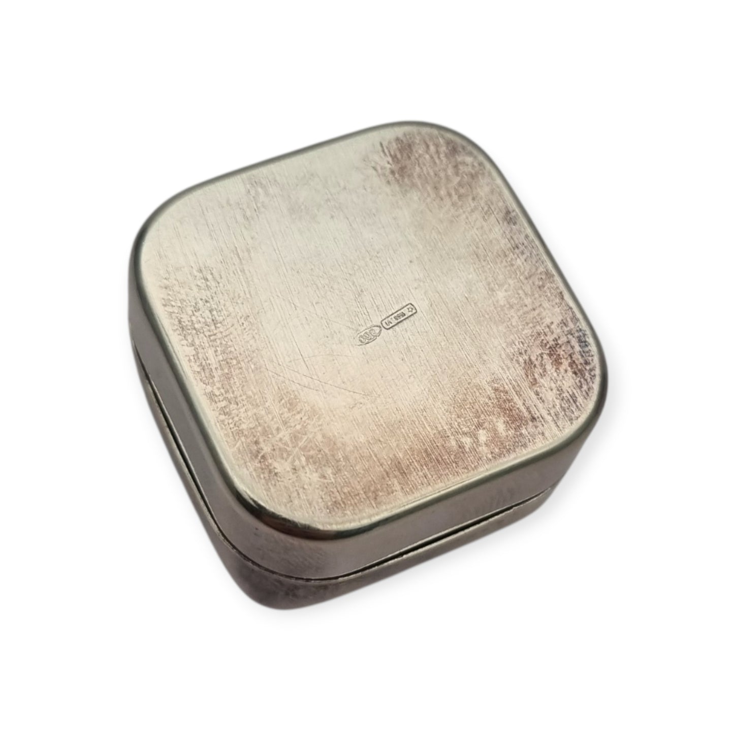 Italian Mid-Century Modern .800 silver pocket box, circa 1968–1975