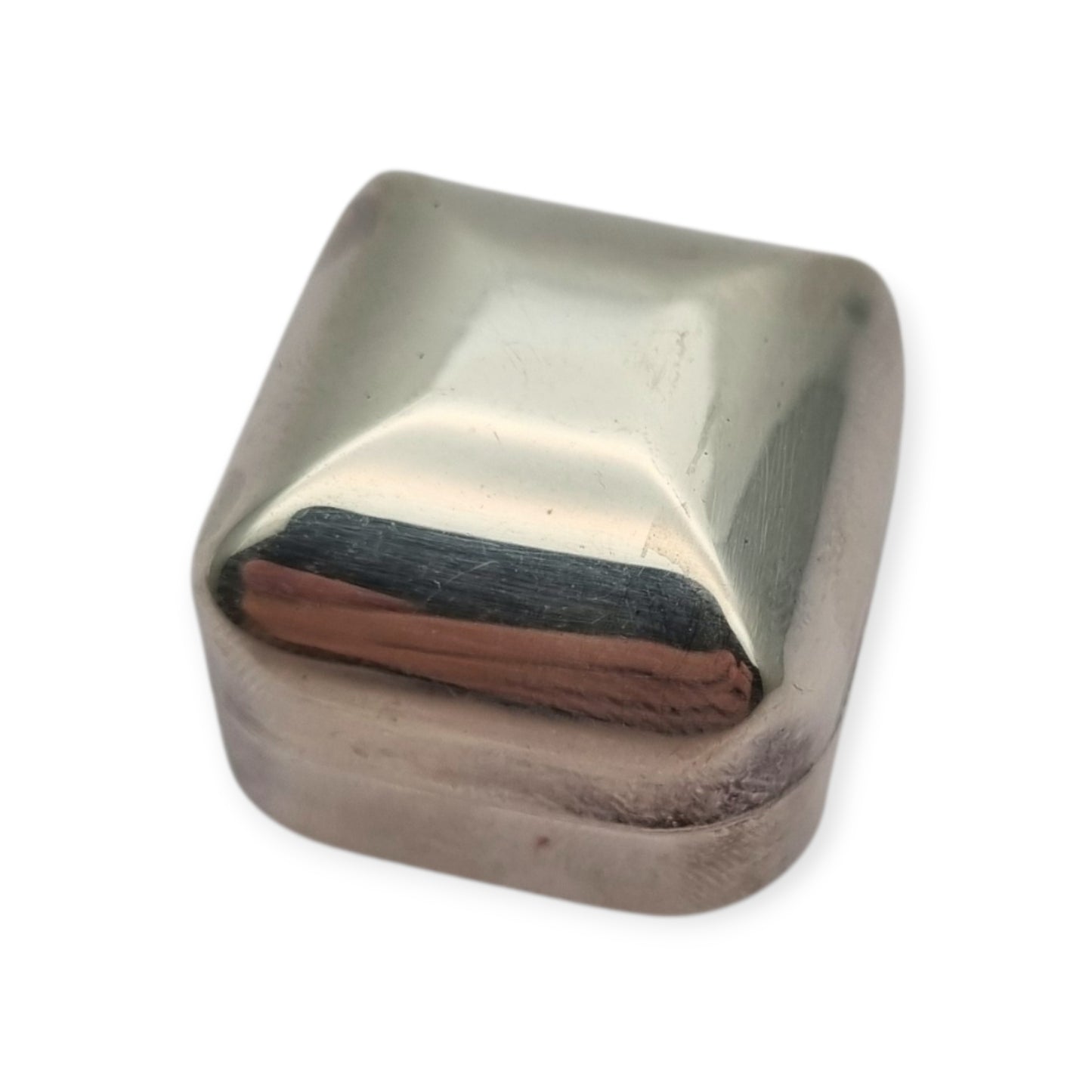 Italian Mid-Century Modern .800 silver pocket box, circa 1968–1975