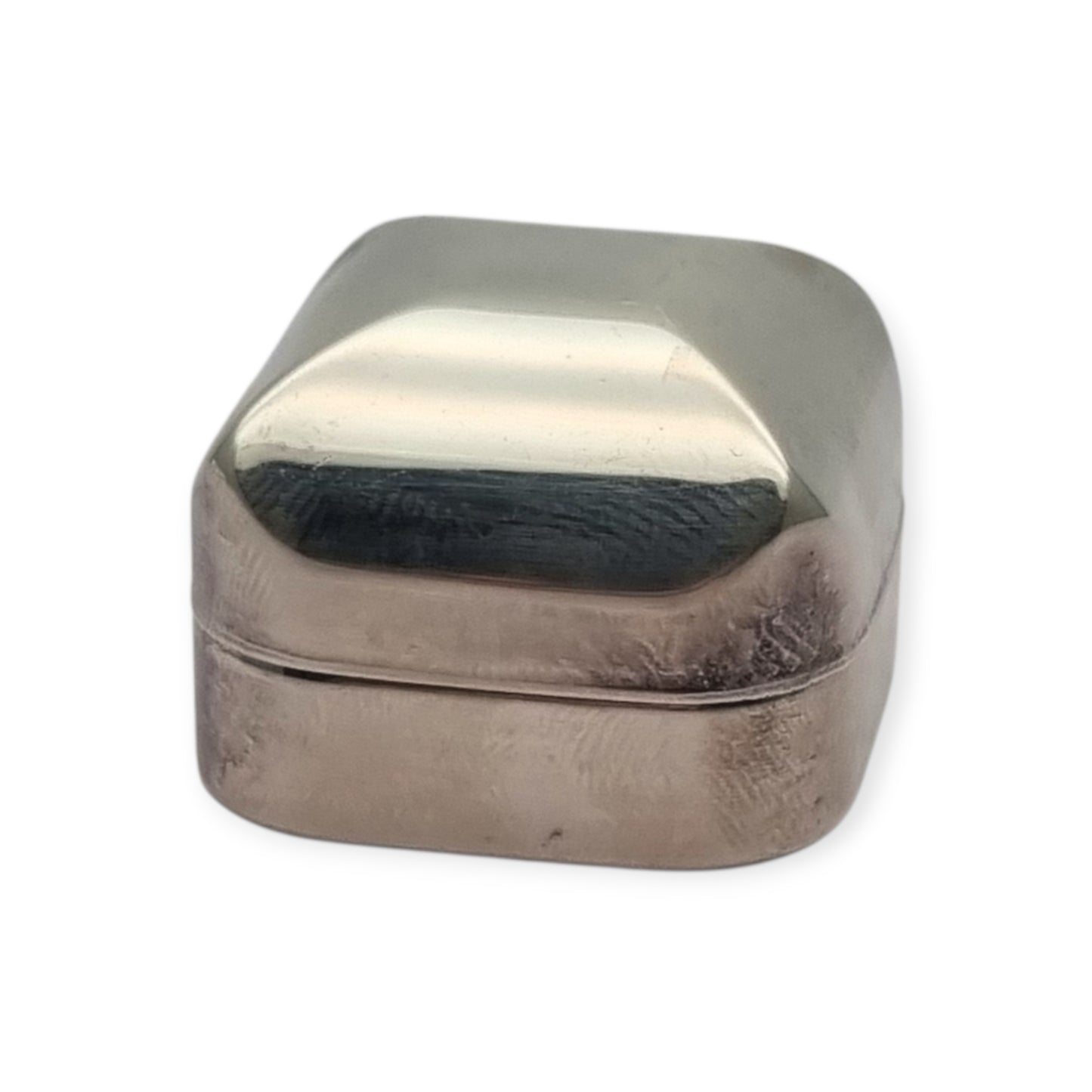 Italian Mid-Century Modern .800 silver pocket box, circa 1968–1975