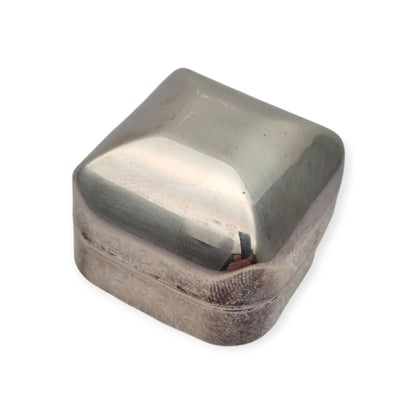 Italian Mid-Century Modern .800 silver pocket box, circa 1968–1975