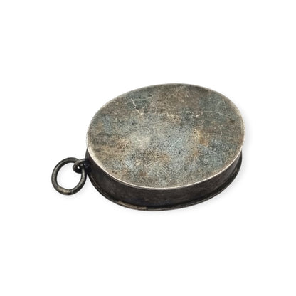 French Catholic three-relic silver reliquary, sealed, historicist devotional circa 1905–1925