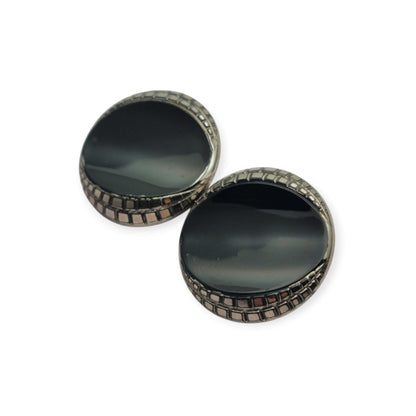 Art Deco two-tone double clip brooch, Charleston era, circa 1925–1935
