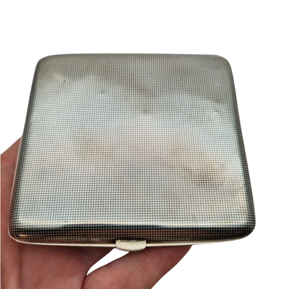 Belle Époque French niello silver cigarette case, silversmith Georges Gallois, circa 1913
