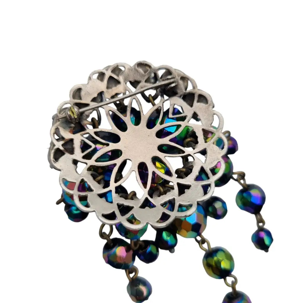 Broche cascada aurora boreal vintage bisutería broche lágrima regalos