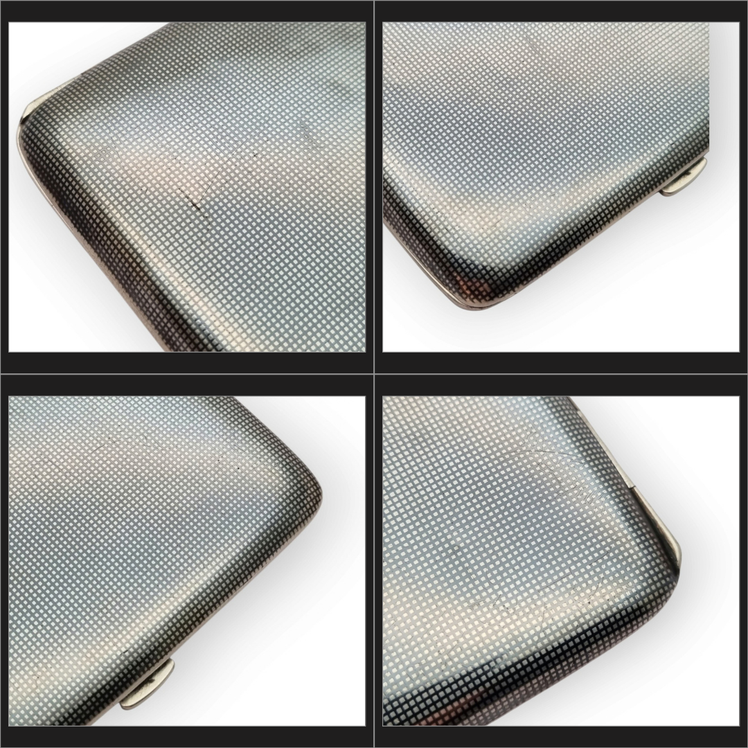 Belle Époque French niello silver cigarette case, silversmith Georges Gallois, circa 1913