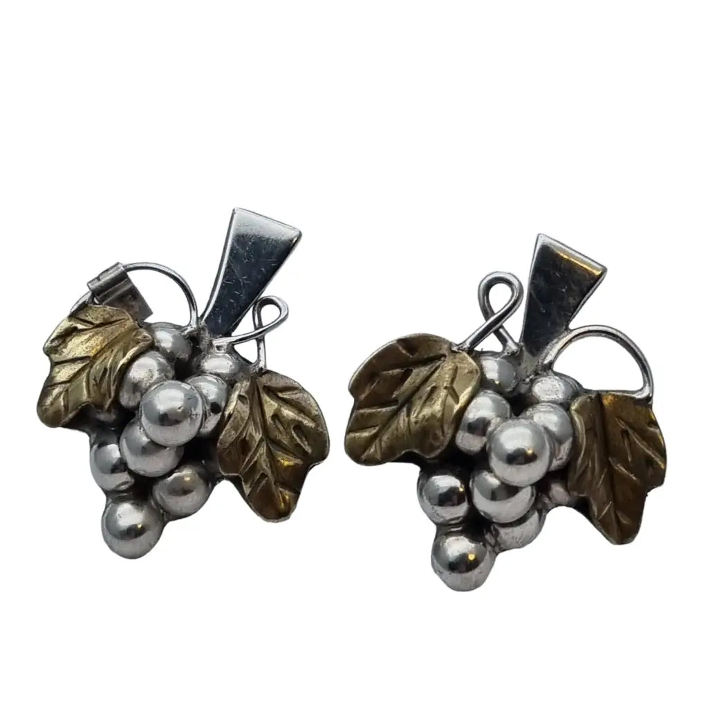 Pendientes de racimo uvas plata México para mujer joya Boho