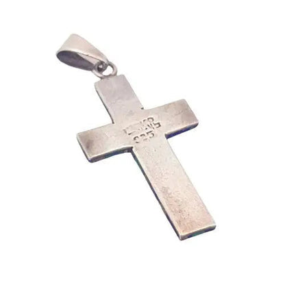 Cruz de azurita cruz plata azul colgante malaquita