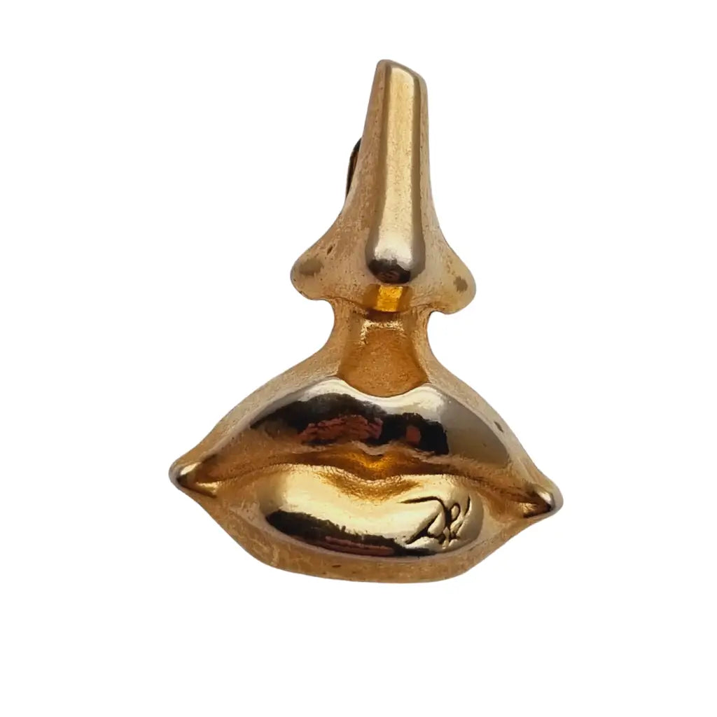 Salvador dalí broche de afrodita vintage perfume labios y nariz 1983.