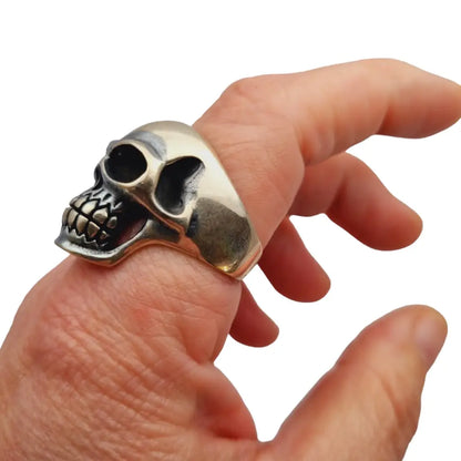 Anillo vintage de plata 925 calavera joyería para hombre regalo original.