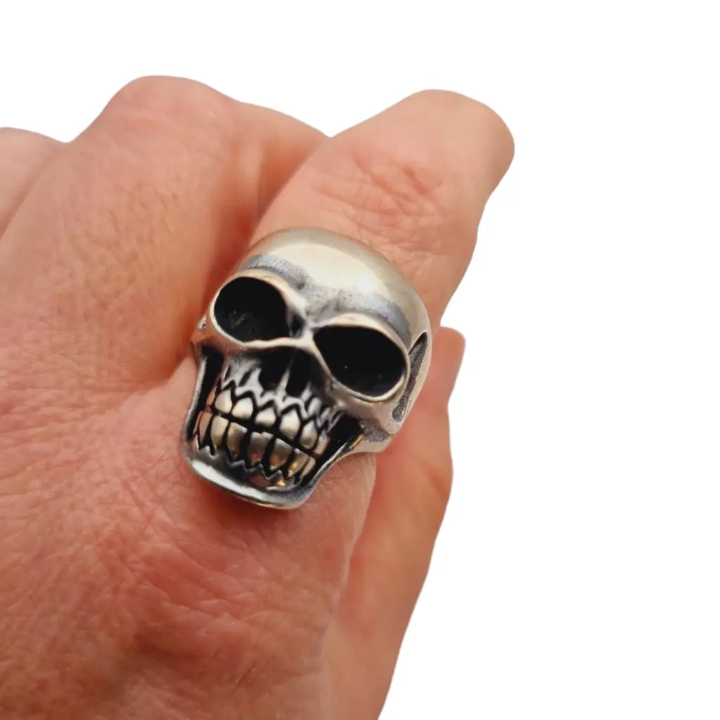 Anillo vintage de plata 925 calavera joyería para hombre regalo original.