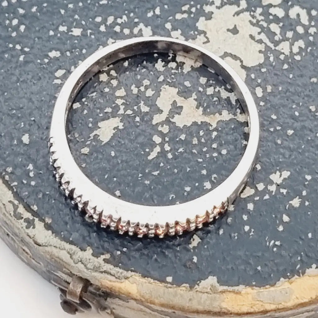 Anillo art déco vintage anillo rosa