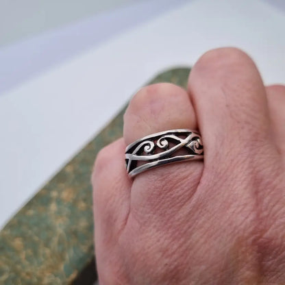 Anillo boho plata de ley anillo vintage joyería para mujer