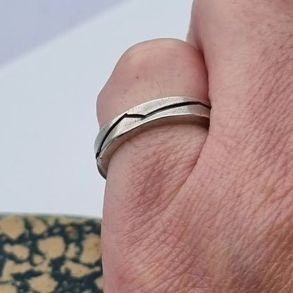 Anillo boho plata de ley anillo vintage joyería para mujer