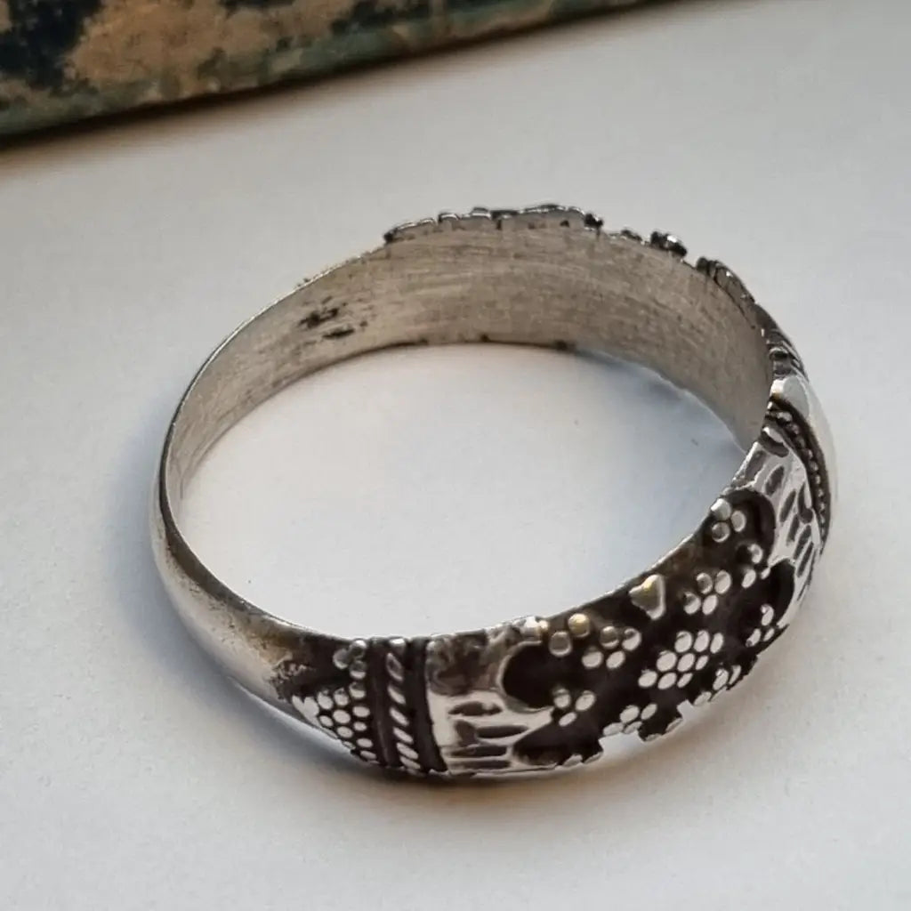 Anillo boho plata de ley anillo vintage joyería para mujer