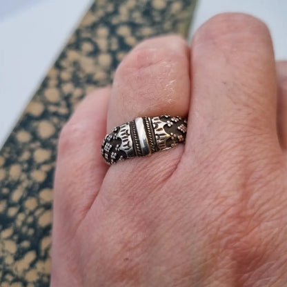 Anillo boho plata de ley anillo vintage joyería para mujer