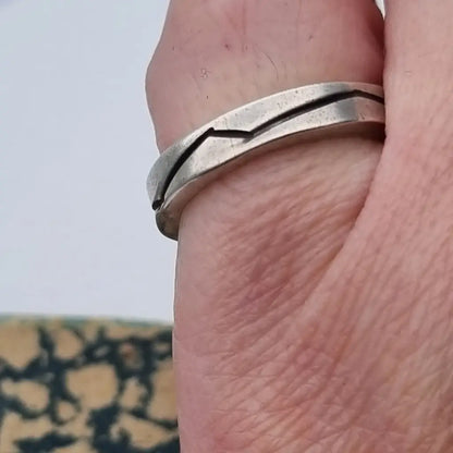 Anillo boho plata de ley anillo vintage joyería para mujer