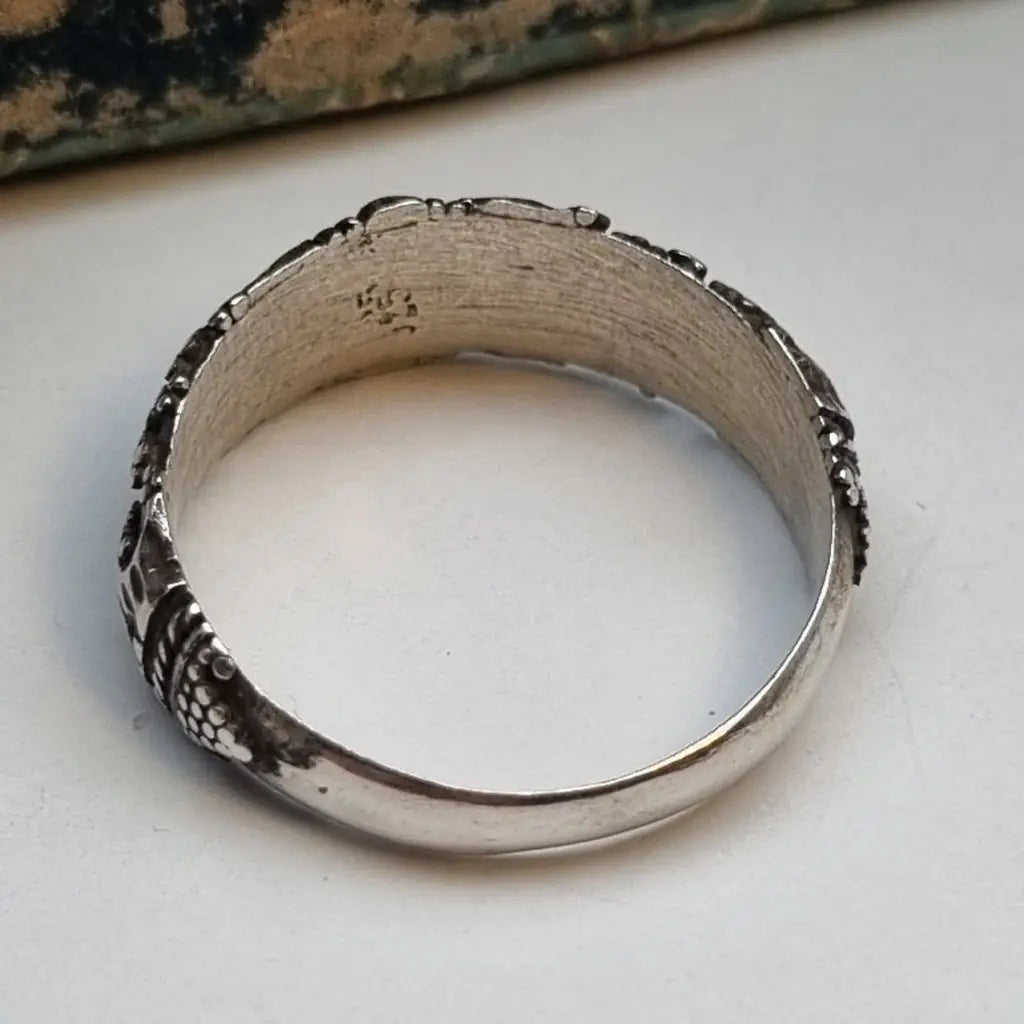 Anillo boho plata de ley anillo vintage joyería para mujer