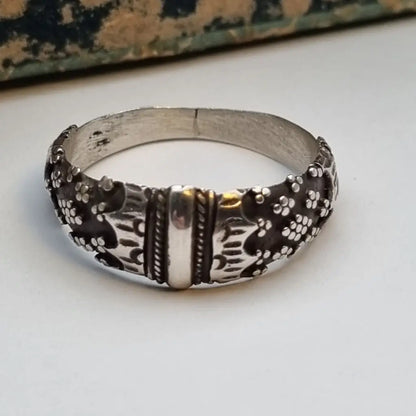 Anillo boho plata de ley anillo vintage joyería para mujer