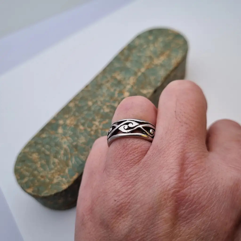 Anillo boho plata de ley anillo vintage joyería para mujer