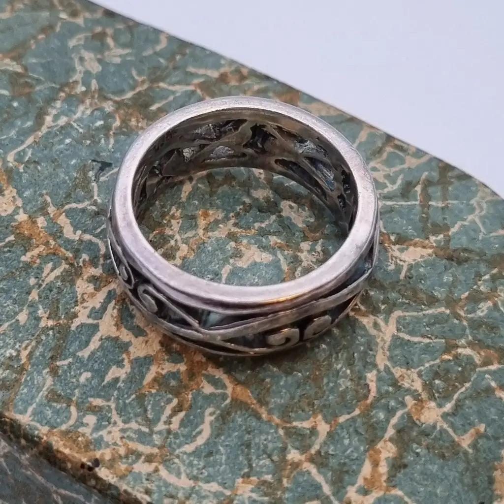 Anillo boho plata de ley anillo vintage joyería para mujer