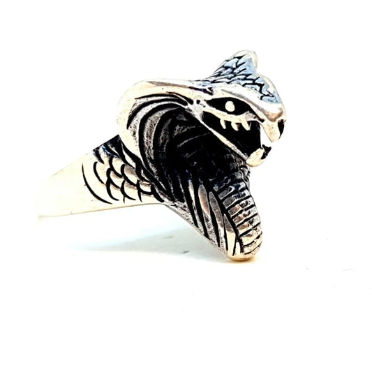 Anillo cobra serpiente plata de ley joya para mujer anillo