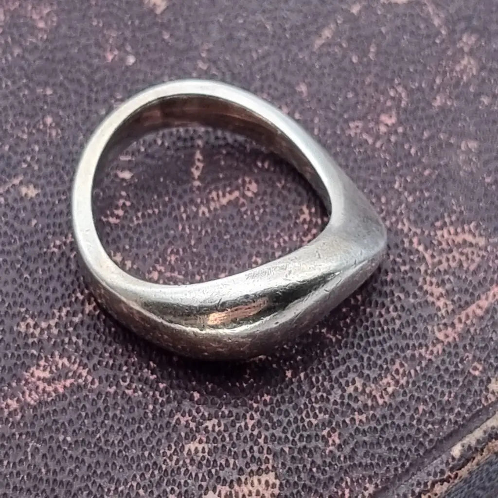 Anillo de diseño en plata ley anillo vintage joyería ondulada