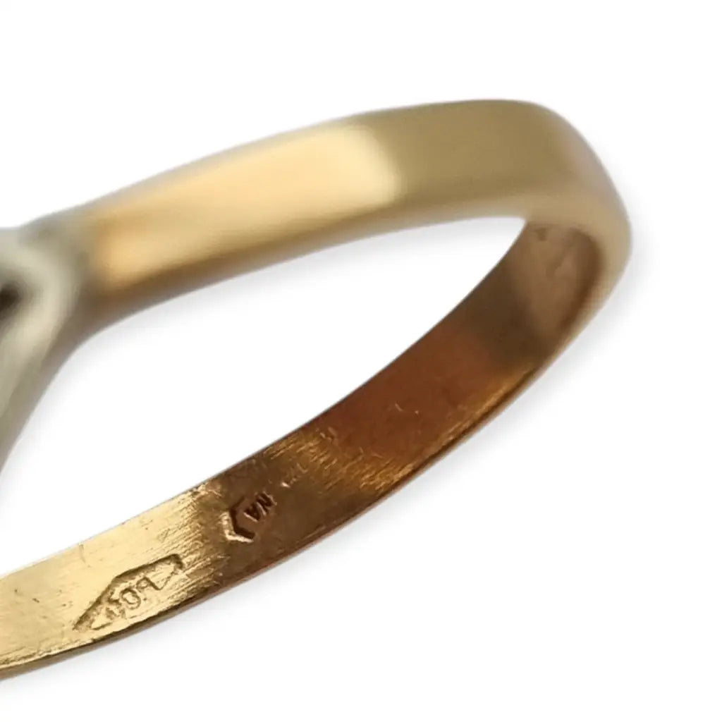 Anillo lanzadera de coral rojo y diamantes en oro 9k plata joyería art deco