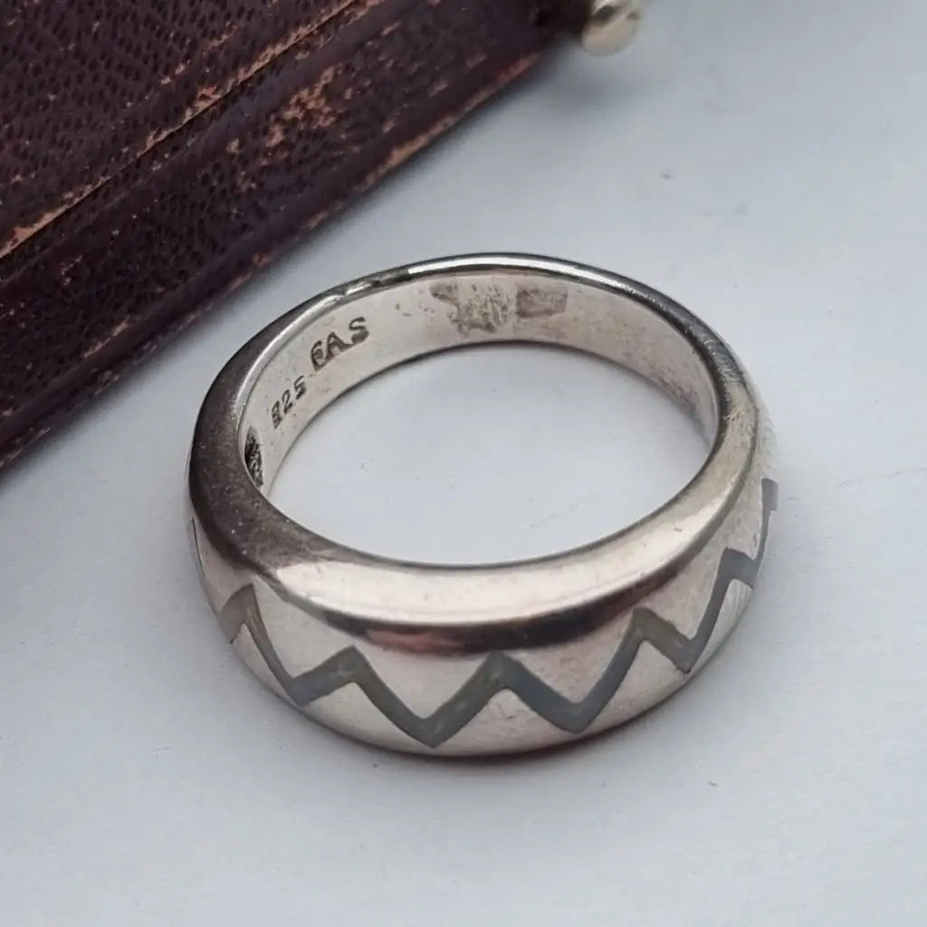 Anillo de plata vintage joyería esmalte anillo boho para mujer