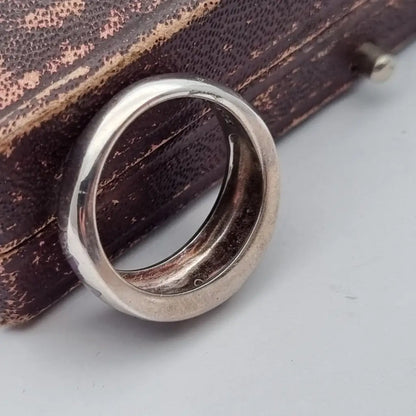 Anillo de plata vintage joyería esmalte anillo boho para mujer