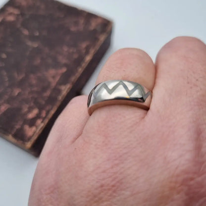 Anillo de plata vintage joyería esmalte anillo boho para mujer