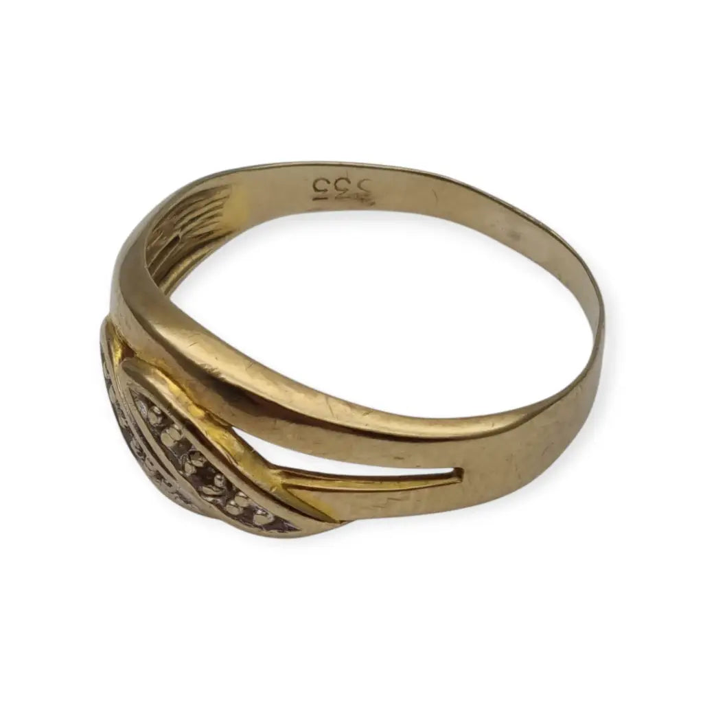 Anillo de oro mujer 8k joyería vintage regalos para ella 333 Circa 1950.