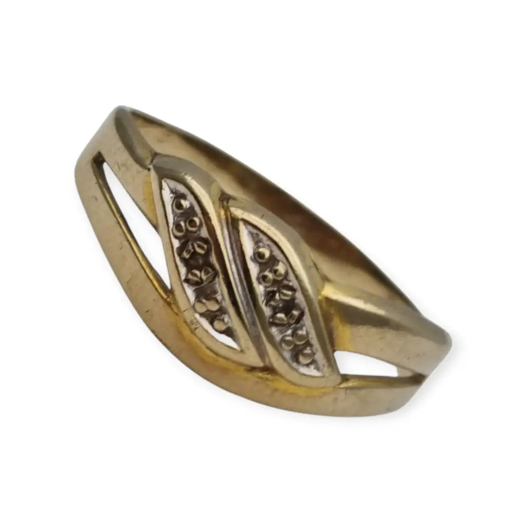 Anillo de oro mujer 8k joyería vintage regalos para ella 333 Circa 1950.