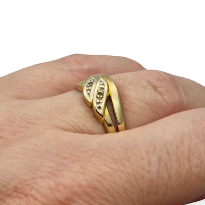 Anillo de oro mujer 8k joyería vintage regalos para ella 333 Circa 1950.