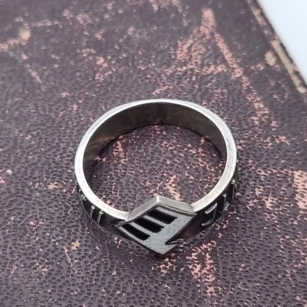 Anillo vintage de plata soviética 875 para mujer anillo aro jlmk trabajado