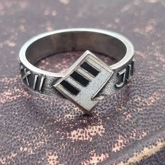 Anillo vintage de plata soviética 875 para mujer anillo aro jlmk trabajado