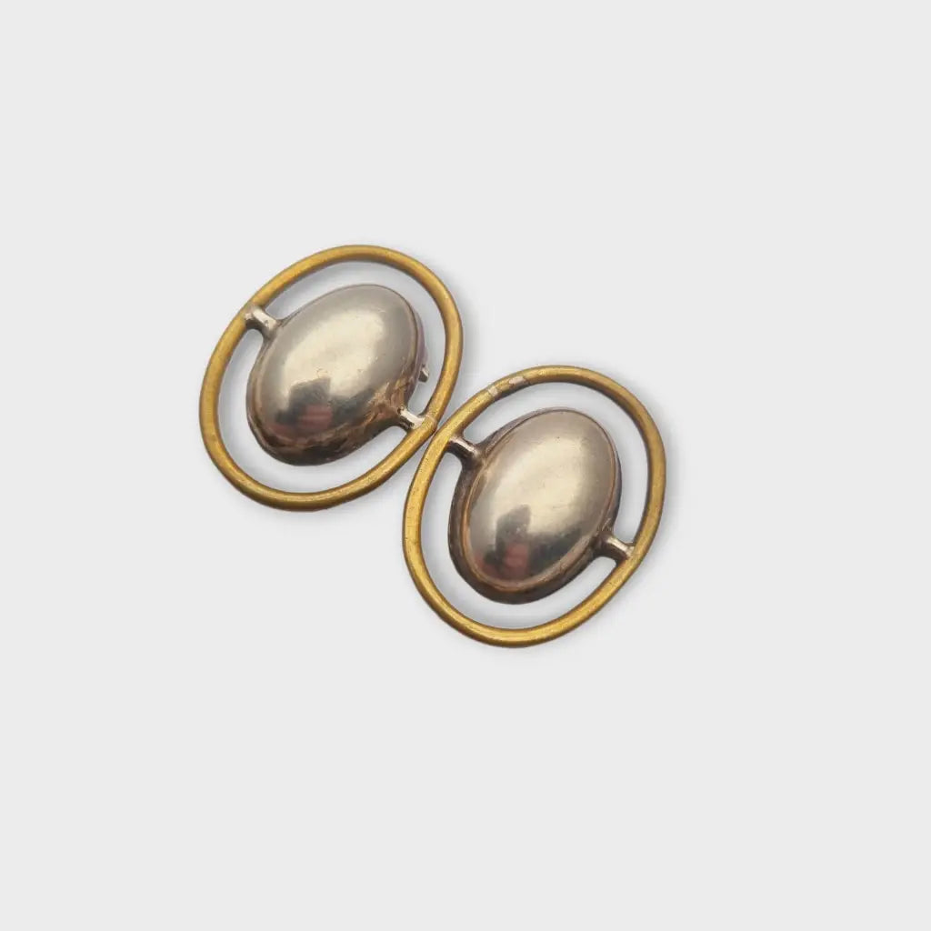 Aretes de plata mexicana 925 aretes clip ovalado TB-154 combinados