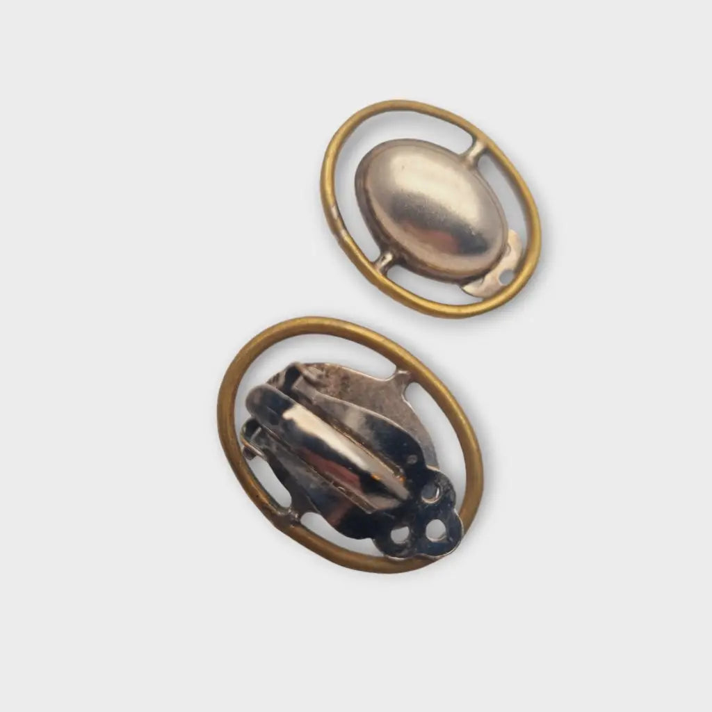 Aretes de plata mexicana 925 aretes clip ovalado TB-154 combinados