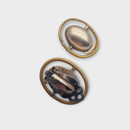 Aretes de plata mexicana 925 aretes clip ovalado TB-154 combinados