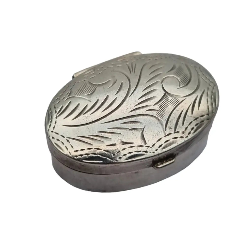 Caja vintage de plata 925 y exquisito troquelado. Circa 1990.