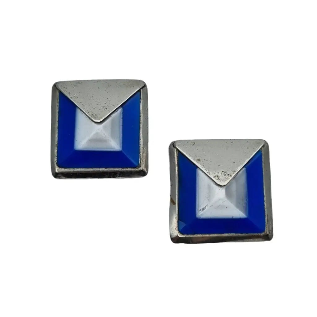 Pendientes Fabrice Paris pendientes azules Art Deco de mujer