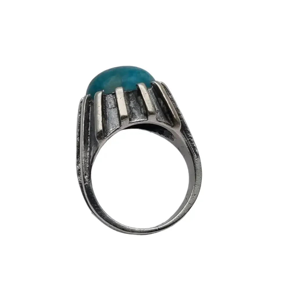 Anillo vintage azul anillos boho para mujer de plata ley joyería