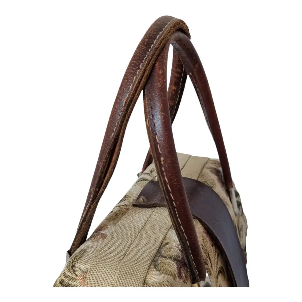 Bolso bowling de paja bolso vintage tejido tapizado